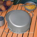 Hot Selling Pure Titanium Camping Double Handle Pot
